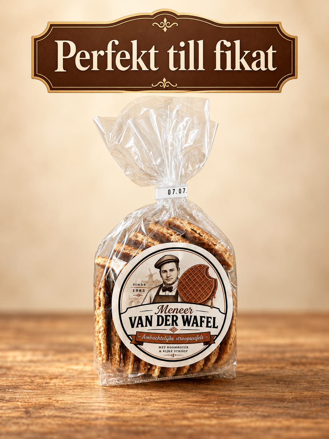 Påse miniwafflar